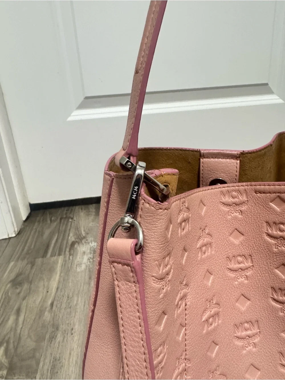 MCM Sarah Convertible Leather Hobo bag